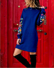 Load image into Gallery viewer, Velvet Winter Dress Women Long Sleeve