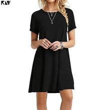 Load image into Gallery viewer, KLV Women Summer Plus Size Short Sleeves
